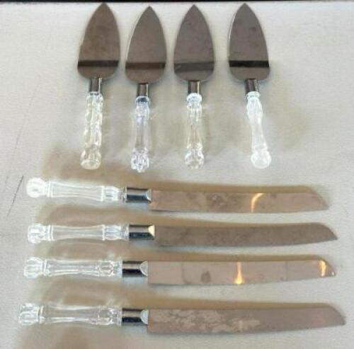 DESCRIPTION: (4) CAKE SERVERS AND KNIFE SETS LOCATION: 6TH FLOOR QTY: 4