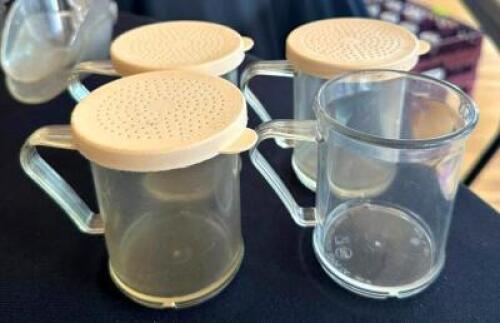 DESCRIPTION: (4) PLASTIC SHAKERS LOCATION: 6TH FLOOR QTY: 4