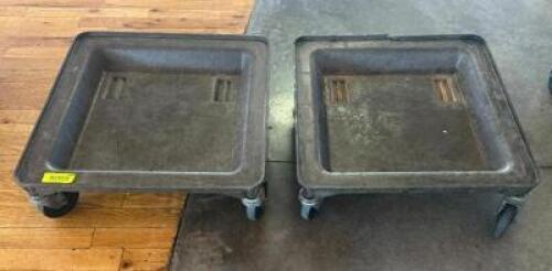 DESCRIPTION: (2) DISH RACK CADDIES LOCATION: 7TH FLOOR QTY: 2