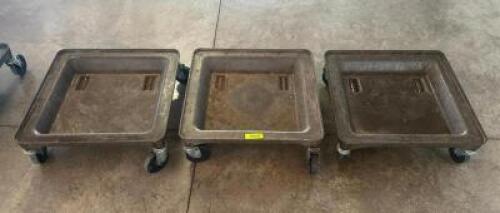 DESCRIPTION: (3) DISH RACK CADDIES LOCATION: 7TH FLOOR QTY: 3