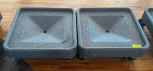 DESCRIPTION: (2) DISH RACK CADDIES LOCATION: 7TH FLOOR QTY: 2