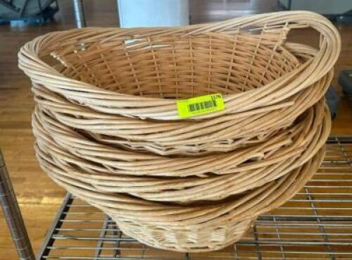 DESCRIPTION: (4) WOVEN BASKETS SIZE: 22"X16" LOCATION: 7TH FLOOR QTY: 4