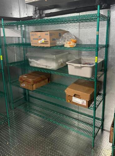 DESCRIPTION: 72" 5-TIER WIRE SHELVING UNIT SIZE: 72"X18"X72" LOCATION: KITCHEN QTY: 1