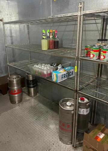 DESCRIPTION: 72" 3-TIER WIRE SHELVING UNIT SIZE: 72"X24"X72" LOCATION: KITCHEN QTY: 1