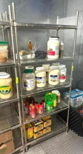DESCRIPTION: 30" 5-TIER WIRE SHELVING UNIT SIZE: 30"X18"X72" LOCATION: KITCHEN QTY: 1