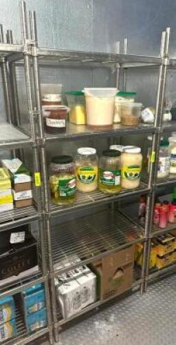 DESCRIPTION: 30" 4-TIER WIRE SHELVING UNIT SIZE: 30"X18"X72" LOCATION: KITCHEN QTY: 1