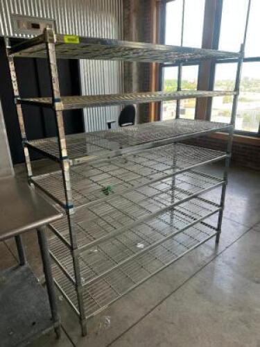 DESCRIPTION 48" X 18" SEVEN TIER WIRE SHELF LOCATION FLOOR 7 QTY 1