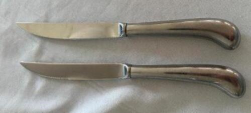 DESCRIPTION (50) KNIVES ADDITIONAL INFORMATION RACK INCLUDED THIS LOT IS: SOLD BY THE PIECE LOCATION FLOOR 7 QTY 50