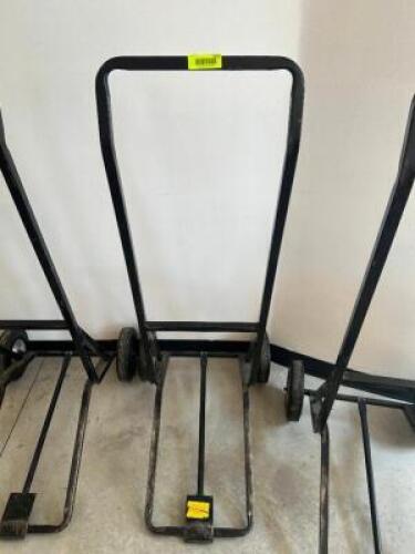 DESCRIPTION STACK CHAIR DOLLY ADDITIONAL INFORMATION IF YOU NEED A DOLLY TO MOVE YOUR CHAIRS IT IS RECOMMEND TO BUY ONE AT AUCTION. WE CANNOT LOAN THE