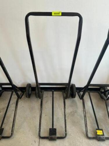 DESCRIPTION STACK CHAIR DOLLY ADDITIONAL INFORMATION IF YOU NEED A DOLLY TO MOVE YOUR CHAIRS IT IS RECOMMEND TO BUY ONE AT AUCTION. WE CANNOT LOAN THE