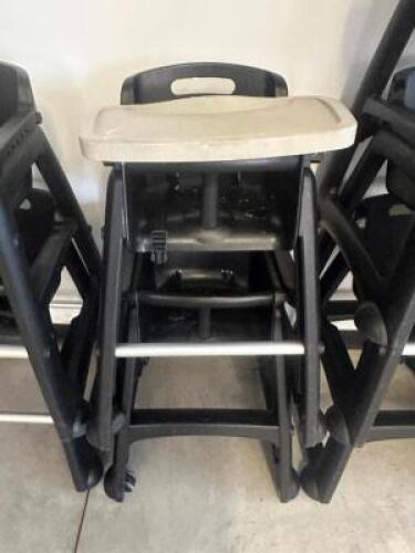 DESCRIPTION (2) PLASTIC HIGH CHAIRS THIS LOT IS: SOLD BY THE PIECE LOCATION FLOOR 6 QTY 2