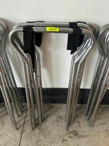 DESCRIPTION (3) CHROME TRAY STANDS THIS LOT IS: SOLD BY THE PIECE LOCATION FLOOR 6 QTY 3