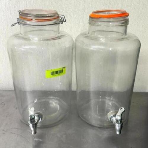 DESCRIPTION: (2) GLASS BEVERAGE DISPENSER LOCATION: KITCHEN QTY: 2