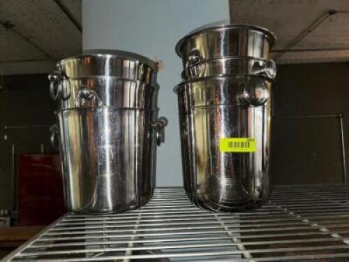DESCRIPTION (5) CHAMPAGNE BUCKETS. ADDITIONAL INFORMATION NO STANDS THIS LOT IS: ONE MONEY LOCATION SECOND BUILDING QTY 1