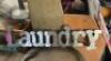 33" X 6" LAUNDRY SIGN, METAL