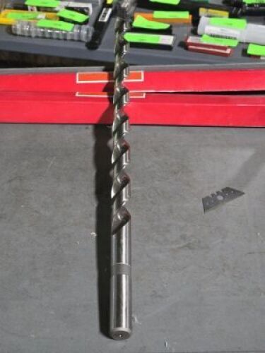 DESCRIPTION: (2) HSS EXTRA LENGTH DRILL BITS BRAND MODEL NACHI L551 SIZE: 3/4" 18" OAL RETAIL$: $288.44 QTY: 2