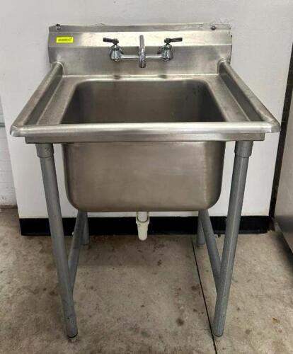 DESCRIPTION: 1-COMPARTMENT STAINLESS STEEL FLOOR SINK SIZE: 20"X20"X12" LOCATION: 6TH FLOOR QTY: 1
