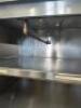 DESCRIPTION: 6' STAINLESS TABLE WITH 2-TIER ENCLOSED SHEVES WITH BACKSPLASH AND DRAIN SIZE: 72"X30"X35" LOCATION: 6TH FLOOR QTY: 1 - 7