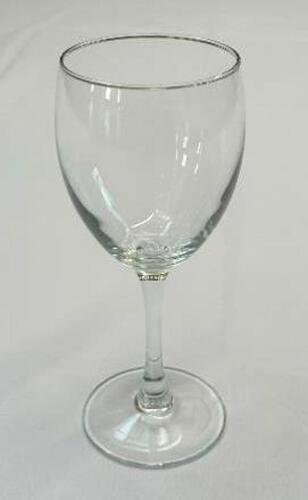 DESCRIPTION: (24) WINE GLASSES LOCATION: 6TH FLOOR QTY: 24
