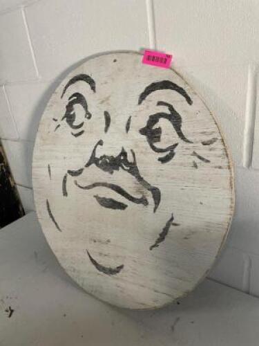 24" DIAMETER SIGN, WOOD