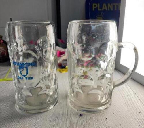 (2 PACK) 8" TALL BEER MUGS