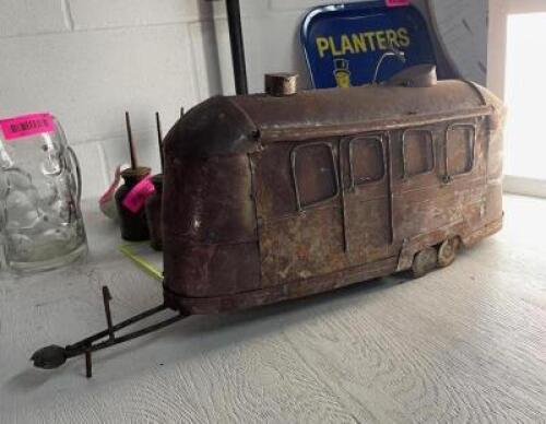 24' X 10" OLD METAL CAMPER DECORATION