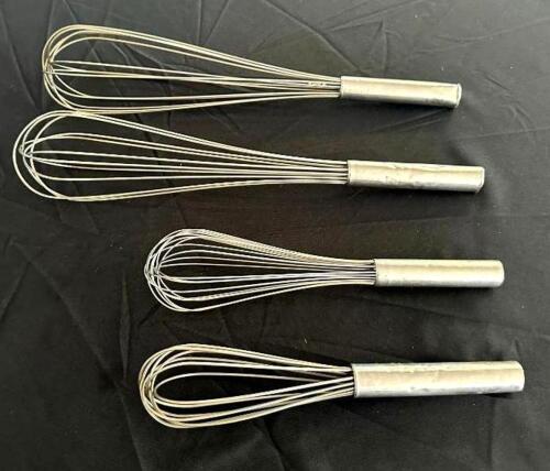 DESCRIPTION: (4) ASSORTED SIZED STAINLESS WHISKS LOCATION: 6TH FLOOR QTY: 4