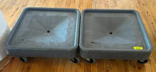 DESCRIPTION: (2) DISH RACK CADDIES LOCATION: 7TH FLOOR QTY: 2