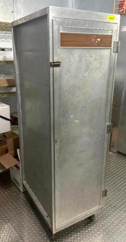 DESCRIPTION: FULLY ENCLOSED FULL SIZE PAN RACK LOCATION: KITCHEN QTY: 1