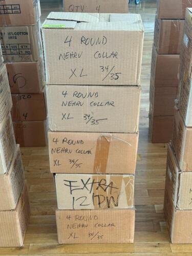 DESCRIPTION: (4) - CASES OF NEW DRESS SHIRTS BRAND / MODEL: SIMCO OR CAPLIN ADDITIONAL INFORMATION: NEW CONDITION. CASES CONTAIN 4 OR 5 SHIRTS. APPROX