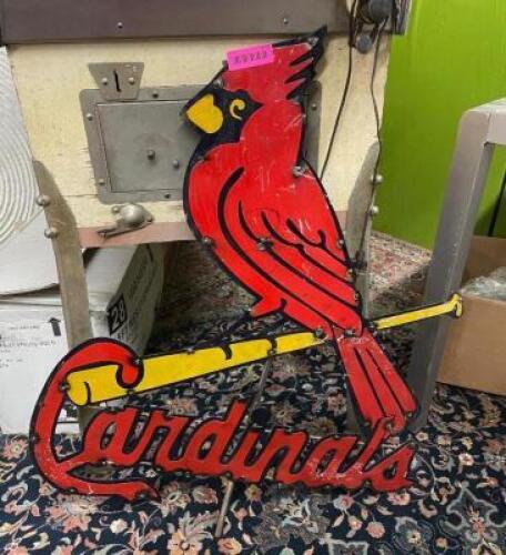30" X 35" CARDINALS SIGN, METAL