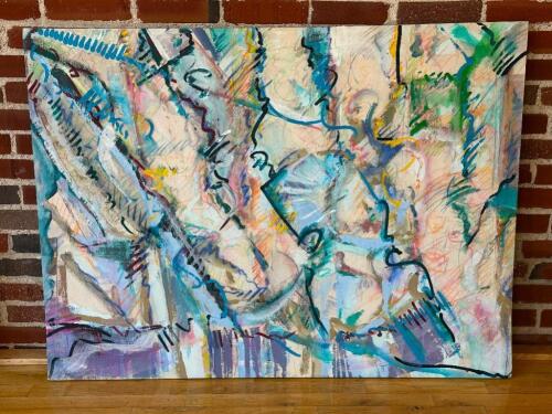 DESCRIPTION: OIL ON CANVAS BRAND / MODEL: UNKNOWN ADDITIONAL INFORMATION: SEE PHOTOS OF CLOSE UP OF PAINTING. SIZE: SEE PHOTOS THIS LOT IS: ONE MONEY
