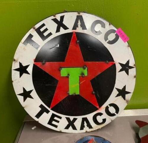 23" TEXACO SIGN, METAL